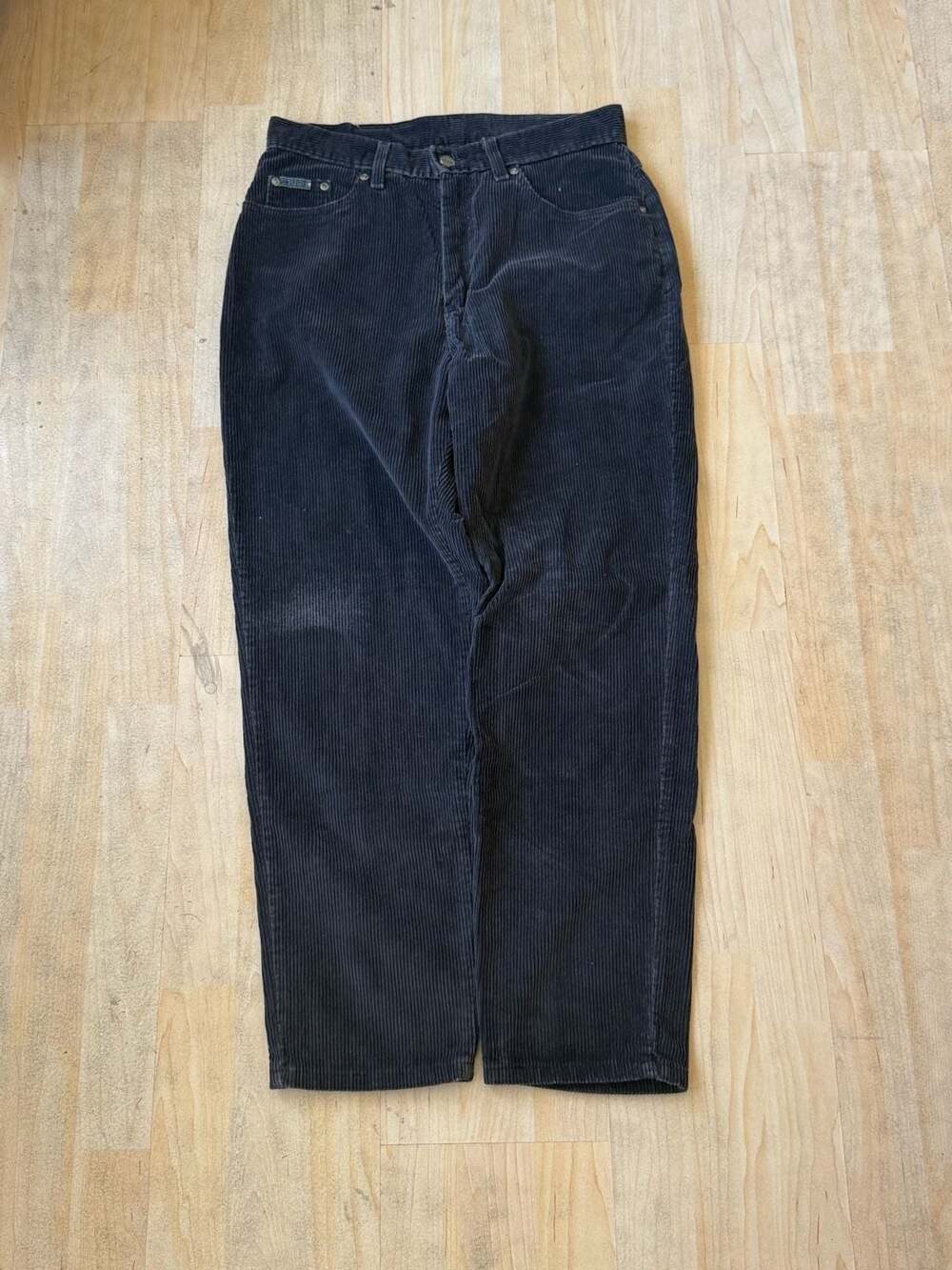 Vintage Lee Black Corduroy Pants Trousers